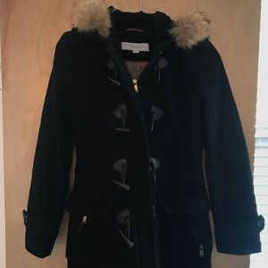 Marc New York Wool Fur Toggle Coat 4